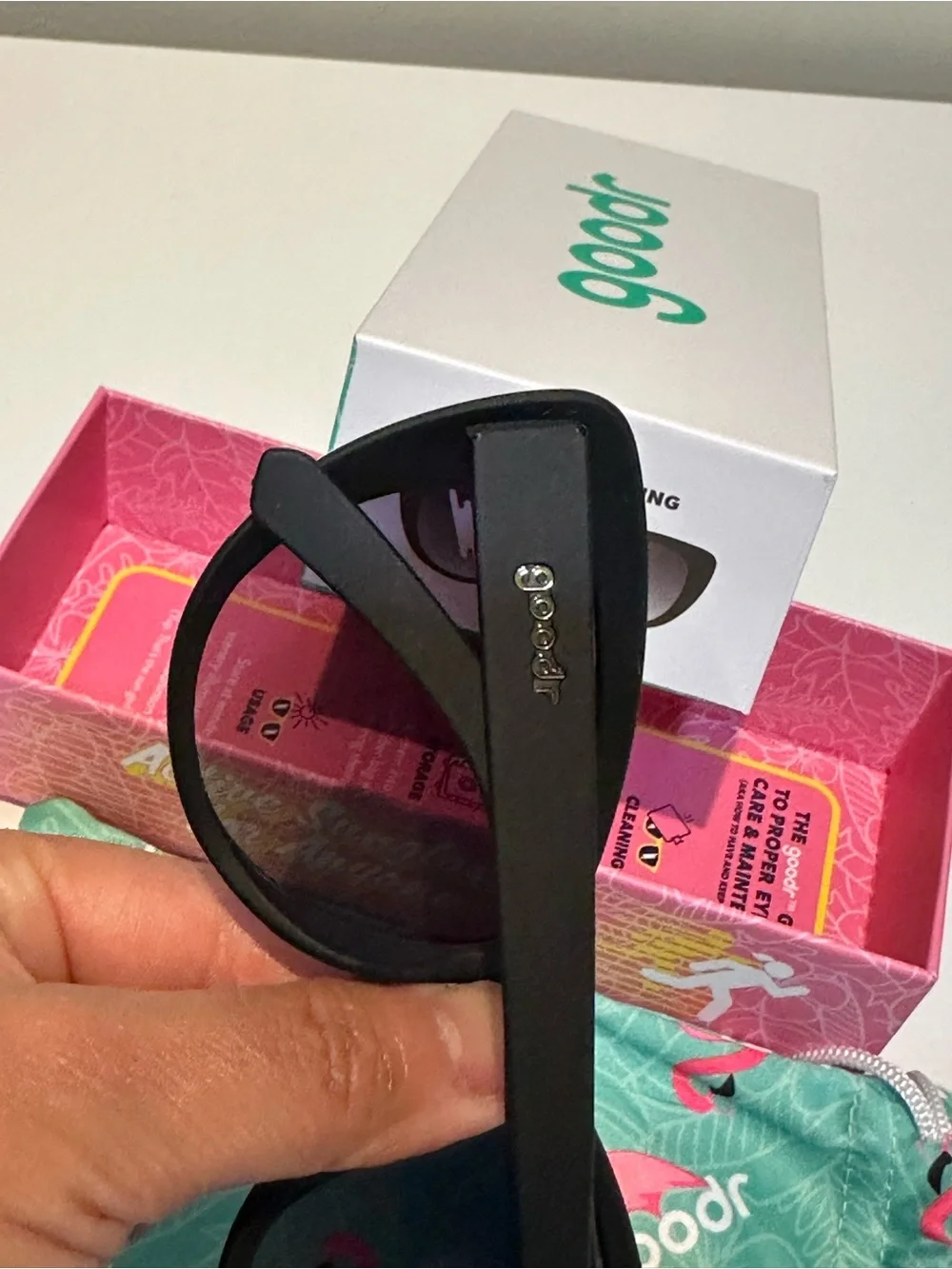 Goodr Black Cat-Eye Women's Sunglasses